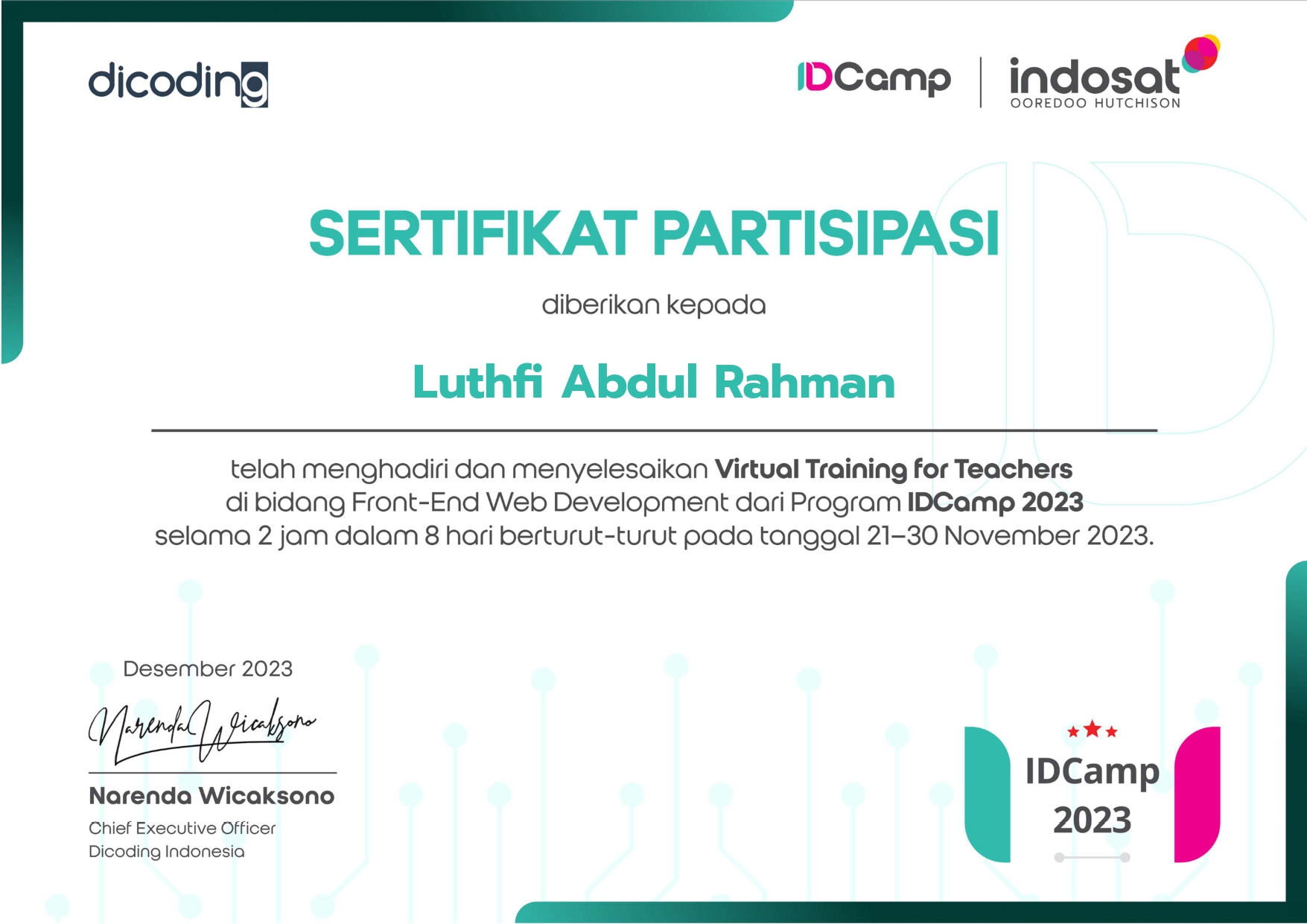 Sertifikat 15