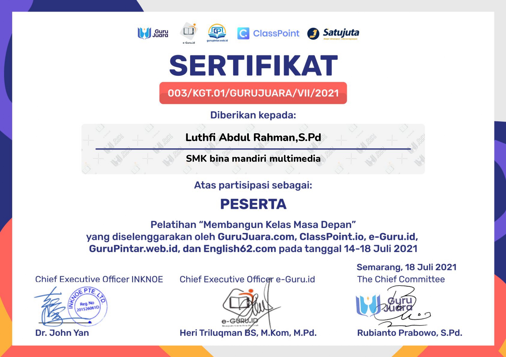 Sertifikat 3